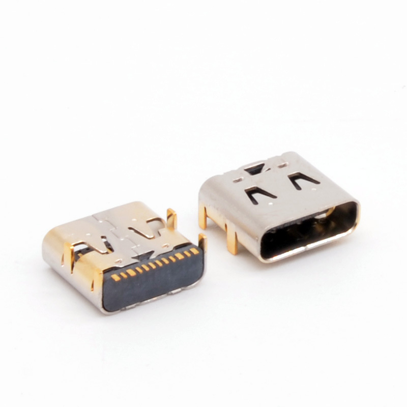 深圳工厂 usb-C12Pin四角插 手机充电口母座批发