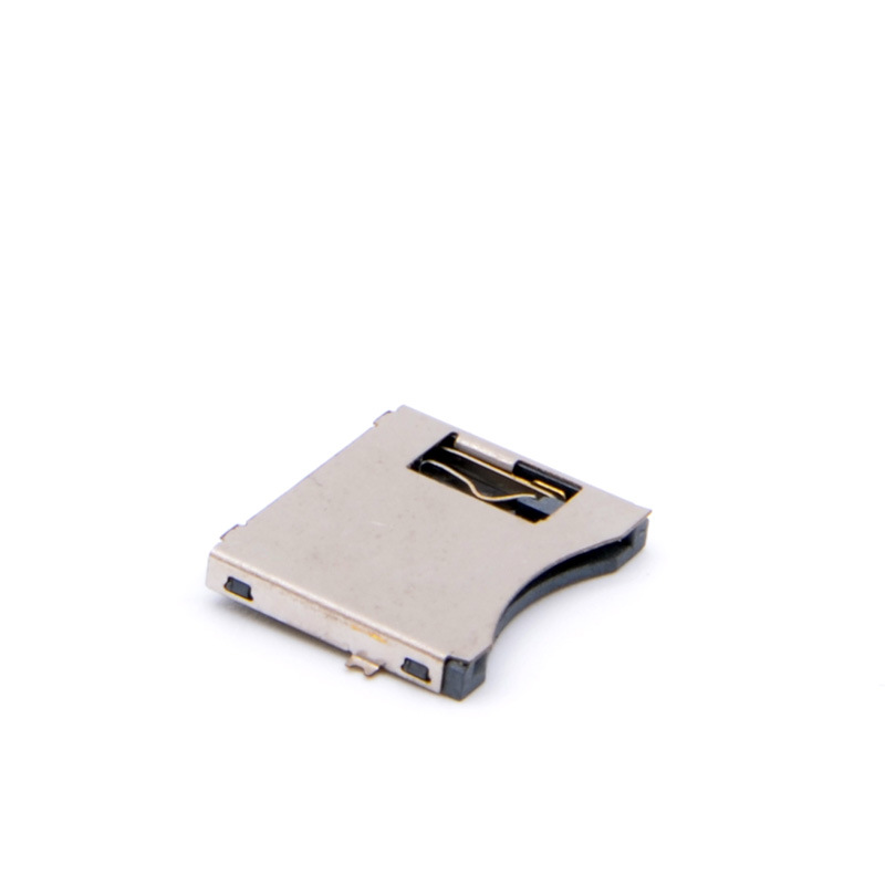 定制批发 MICRO SD TF卡座 简易铜壳手机读卡器专业卡槽