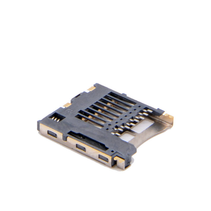 深圳批发 MICROSD TF卡座 内焊自弹A B C款 push读卡器卡槽