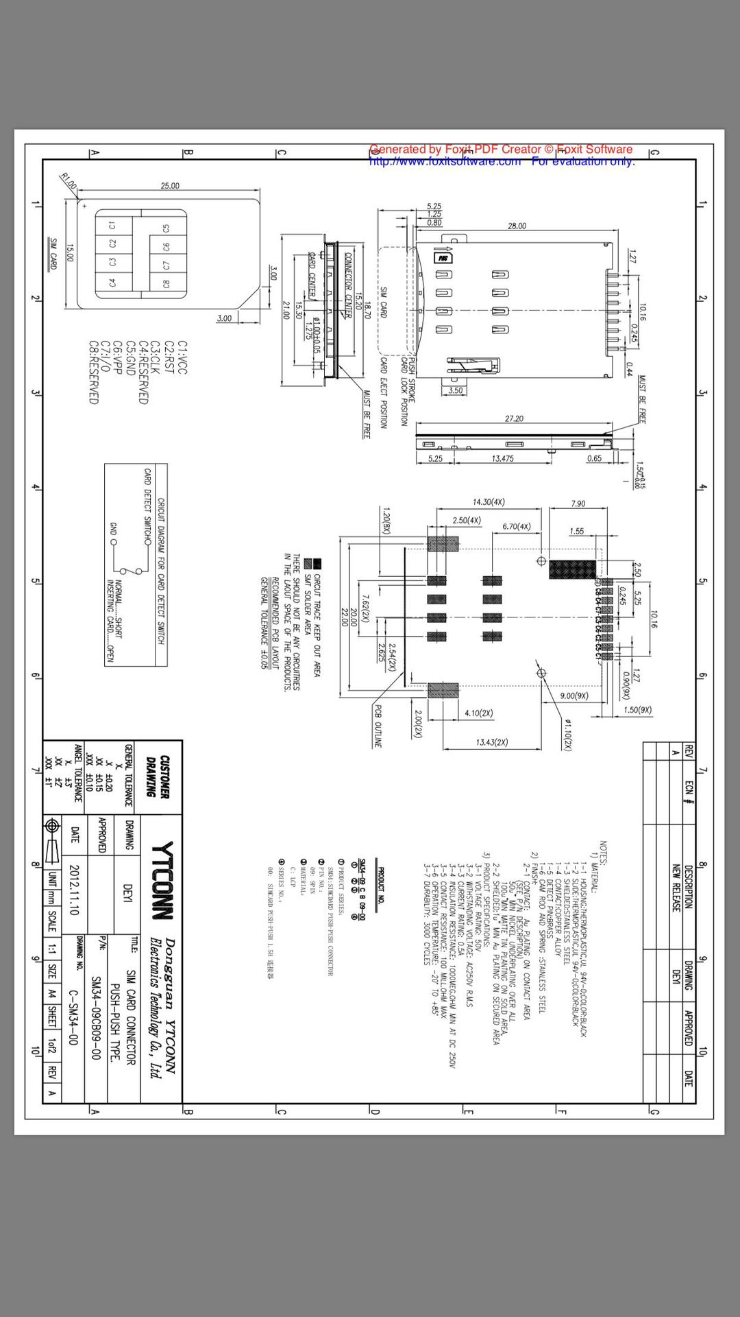 厂家直销SIM6 7 8+1 9PIN0785260011 078526-0011