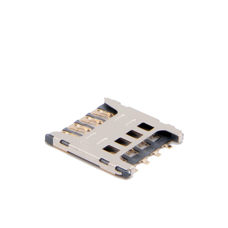 深圳批发 MICRO SIM8P卡座 推拉式防止溃高度1.5H