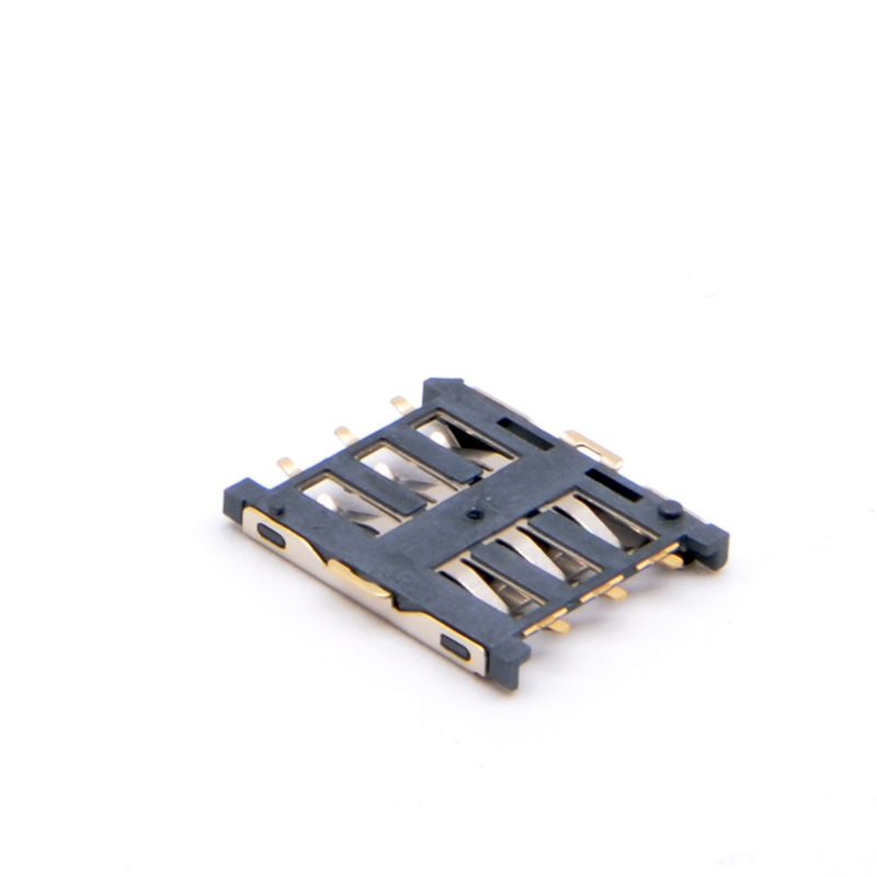 NANOSIM6-7pin卡座 推拉抽拉式手机卡槽