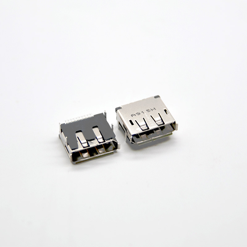 批发 type-D HDMI-A-C连接器母座 USB高清接口19pin四脚插全贴